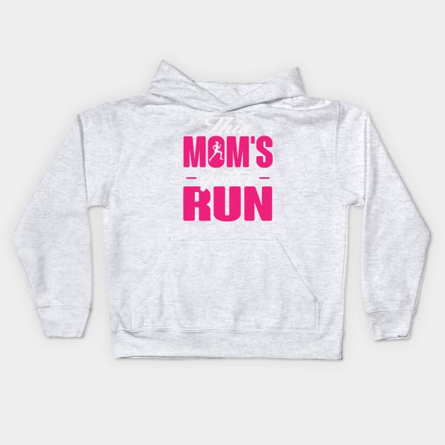 This Mom's Gotta Run Kids Hoodie by BANWA